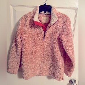 Girls Pink Fleece Pullover